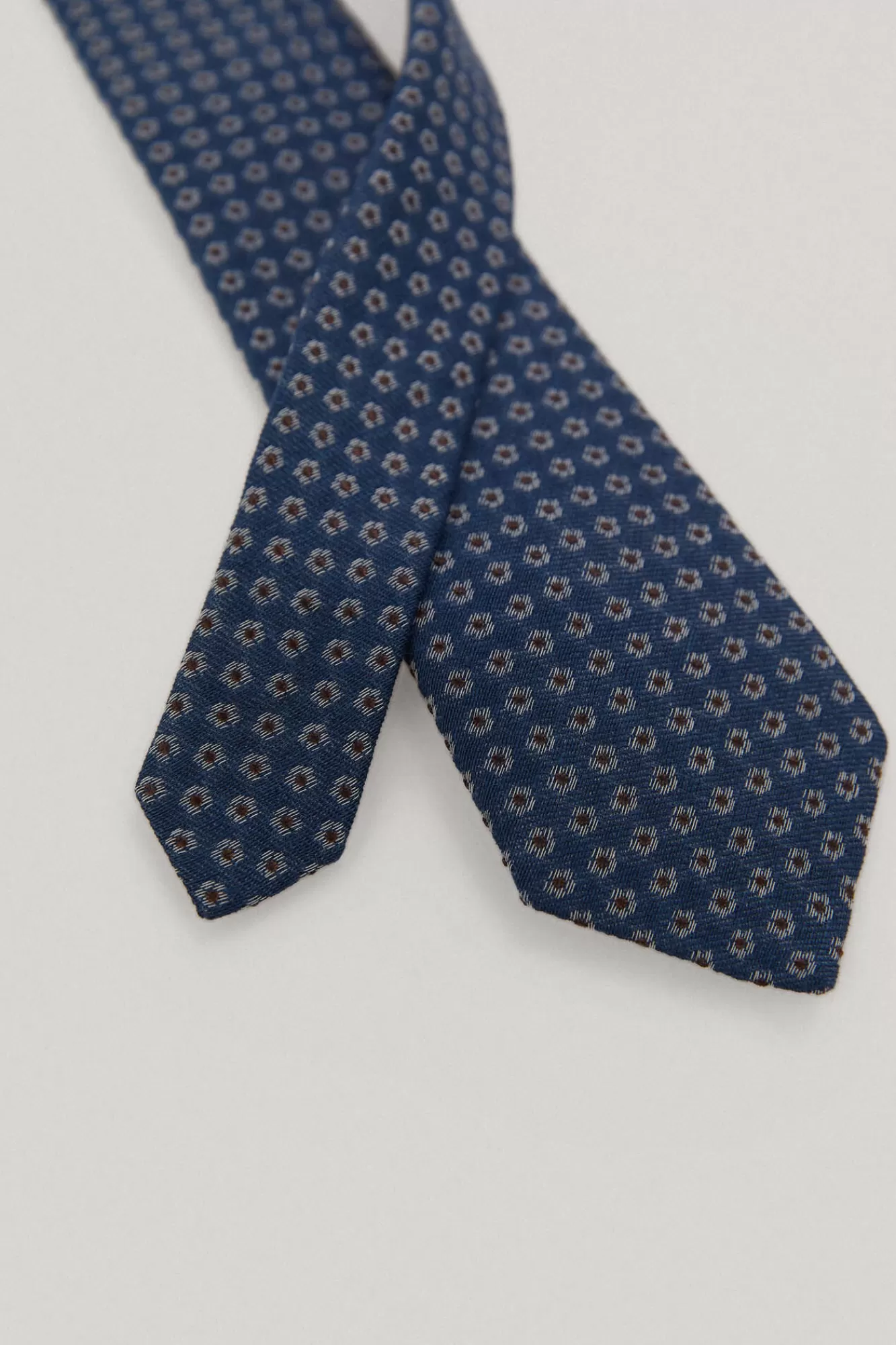 Sale Pedro del Hierro Motif Linen Tie Blue