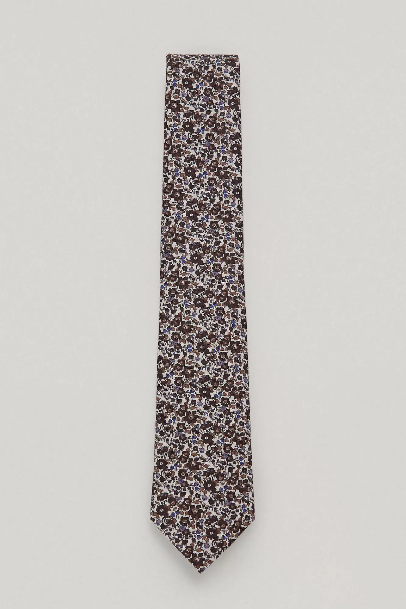 Hot Pedro del Hierro Motif Linen Tie Brown