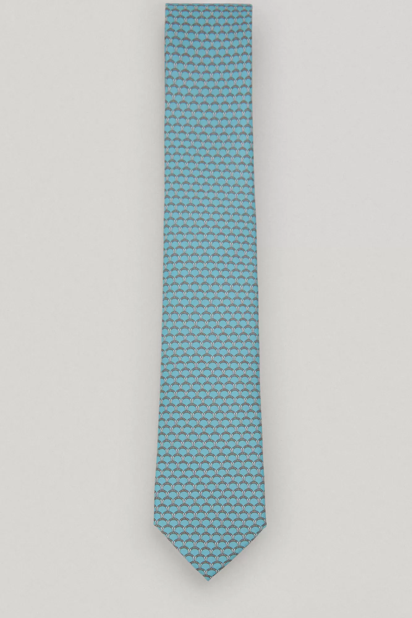 Store Pedro del Hierro Motif Silk Tie Blue