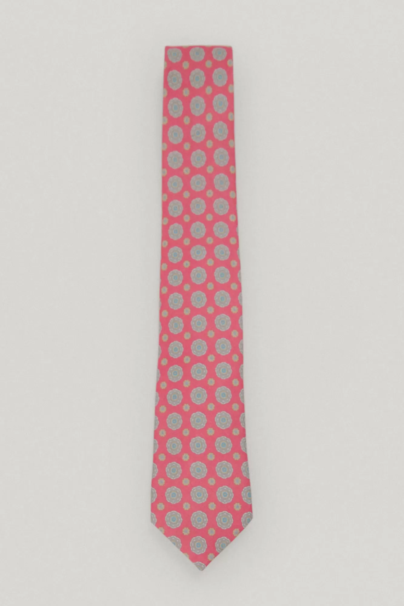 Shop Pedro del Hierro Motif Silk Tie Pink