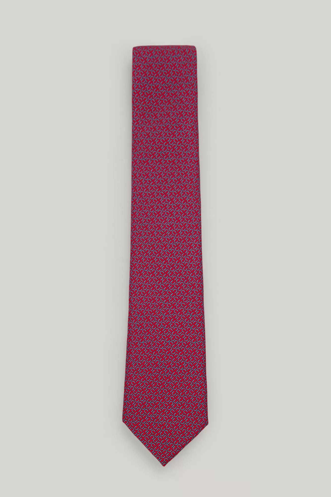 Flash Sale Pedro del Hierro Motif Silk Tie Red