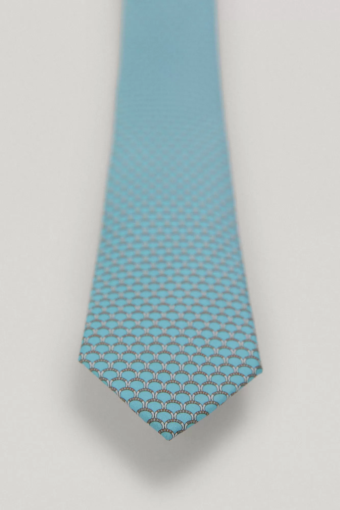 Store Pedro del Hierro Motif Silk Tie Blue