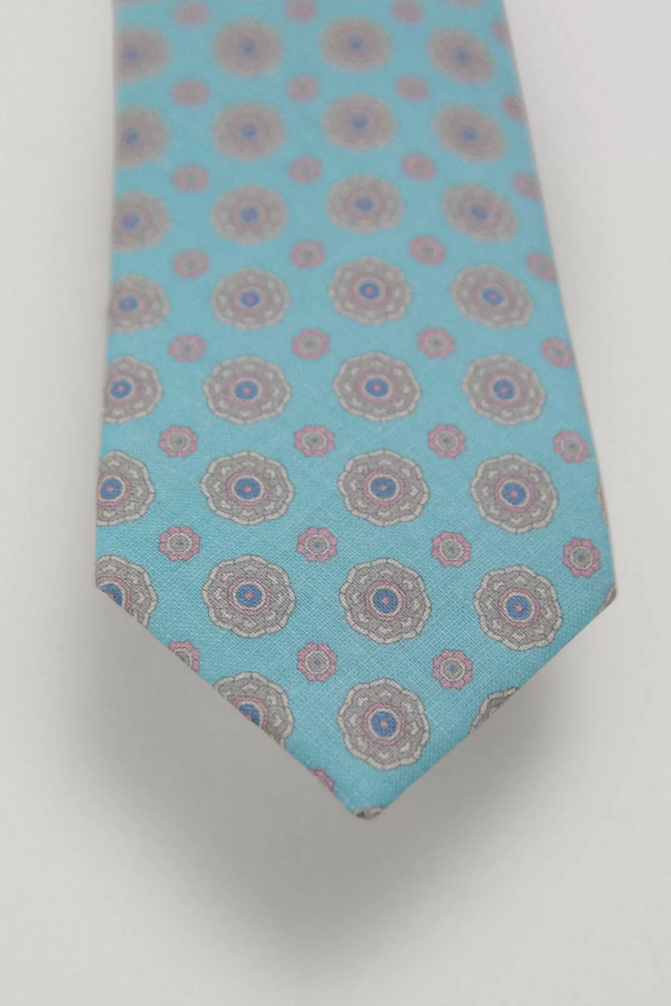 Sale Pedro del Hierro Motif Silk Tie Green