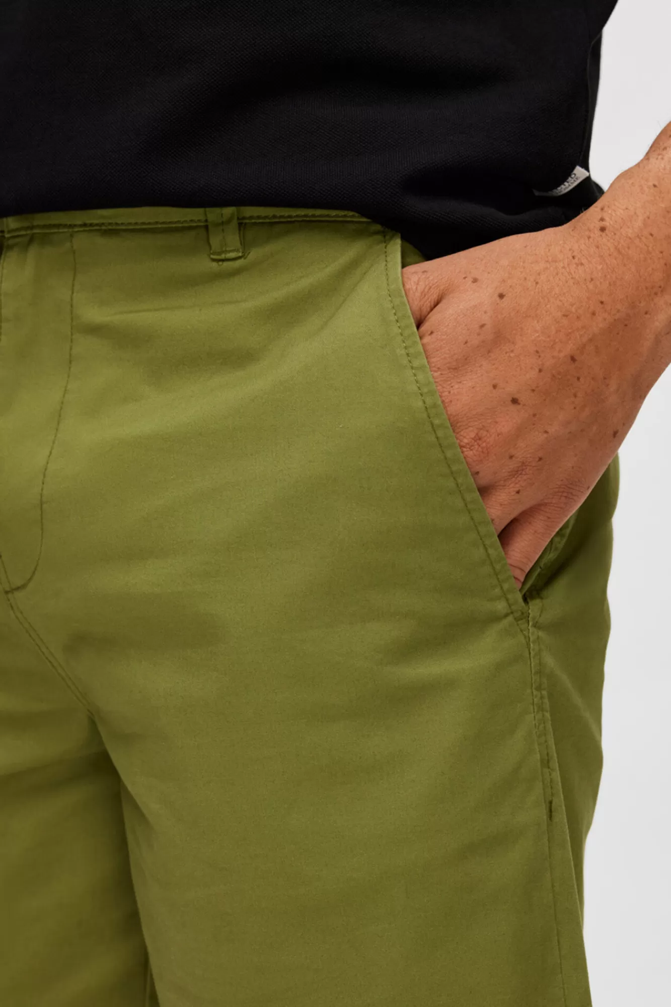 Flash Sale Selected Organic Cotton Chino Shorts. Green