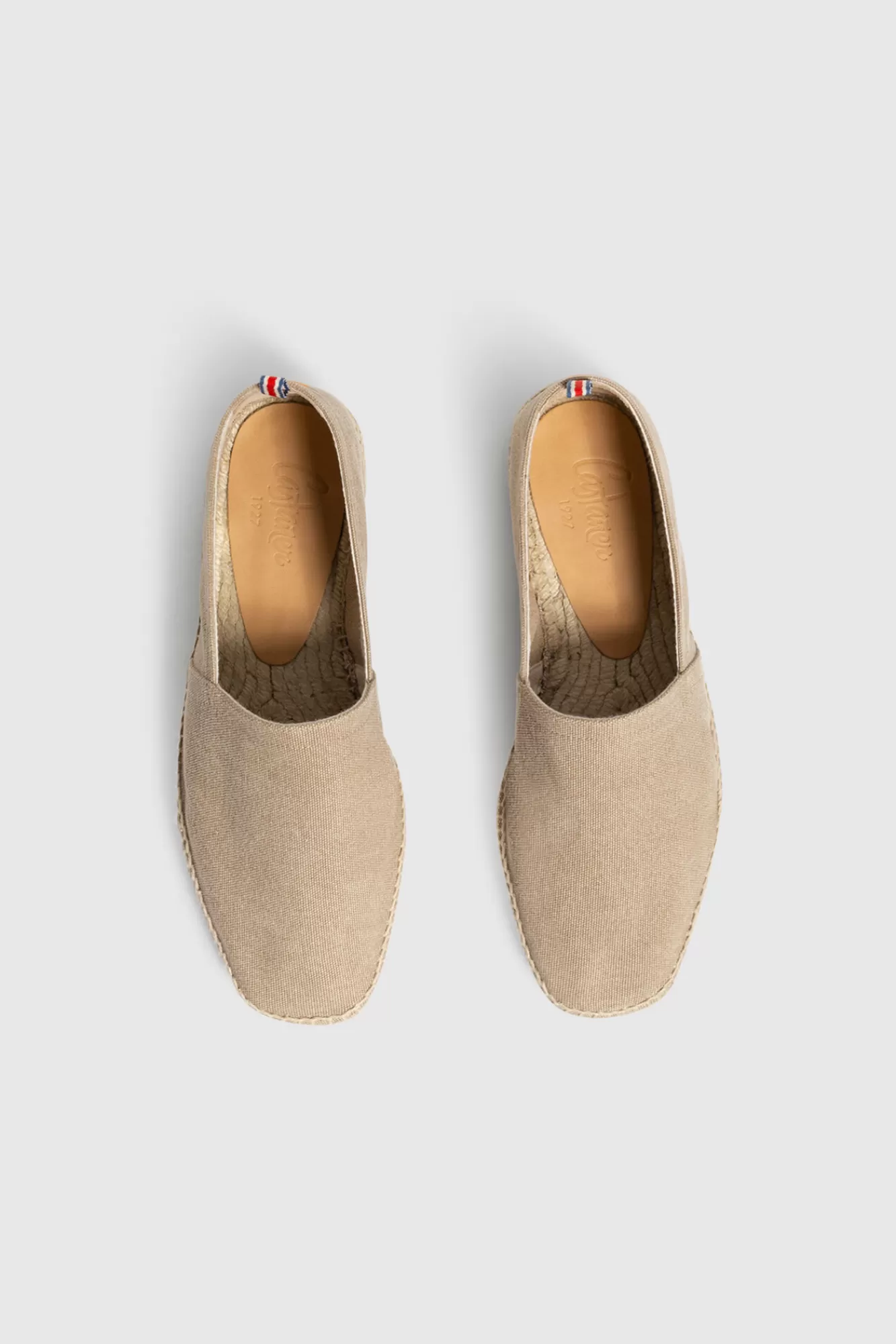 Shop Castañer Pablo Canvas Espadrille Flats Nude