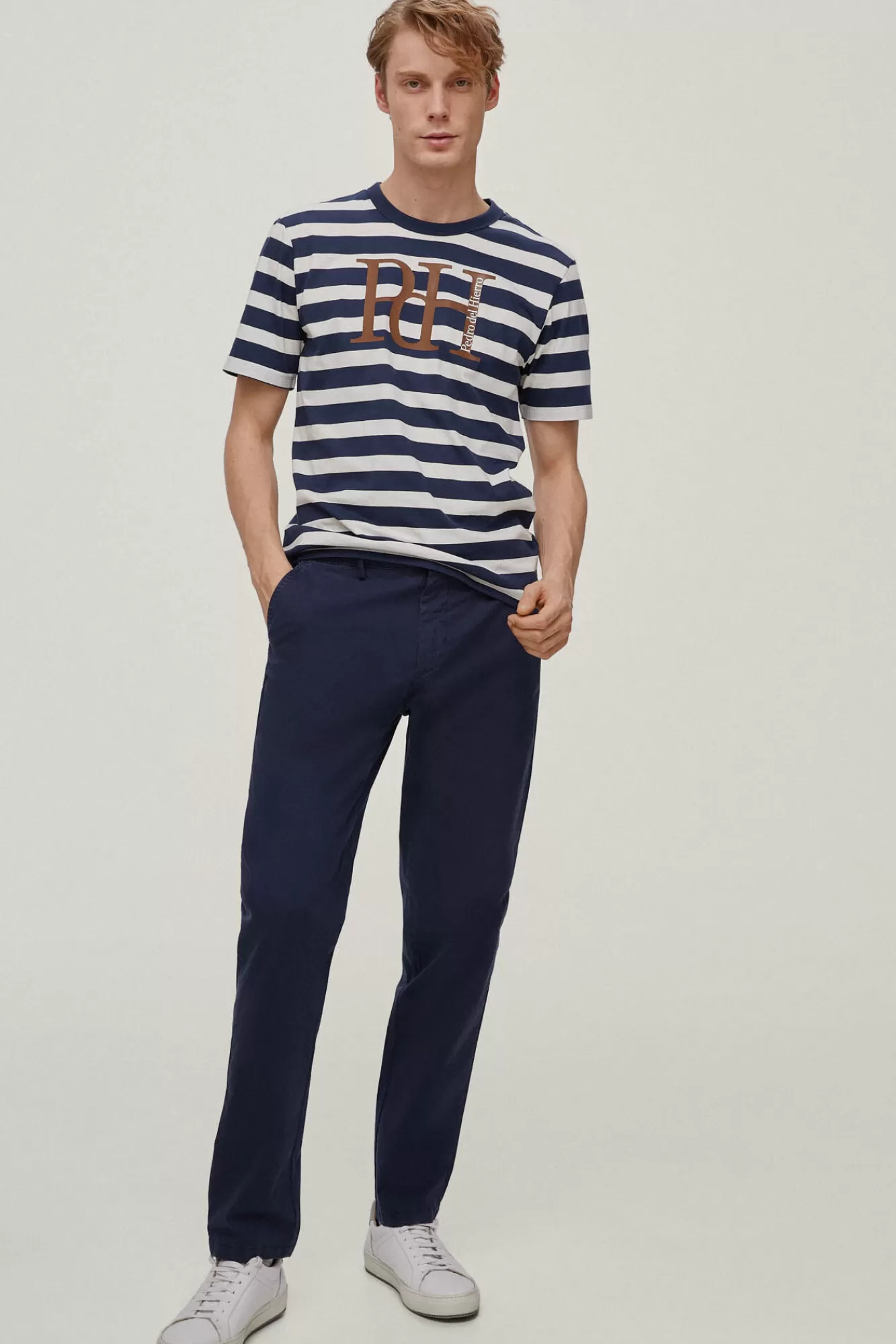 Sale Pedro del Hierro Pantalon Chino Premium Flex Ligero Regular Blue