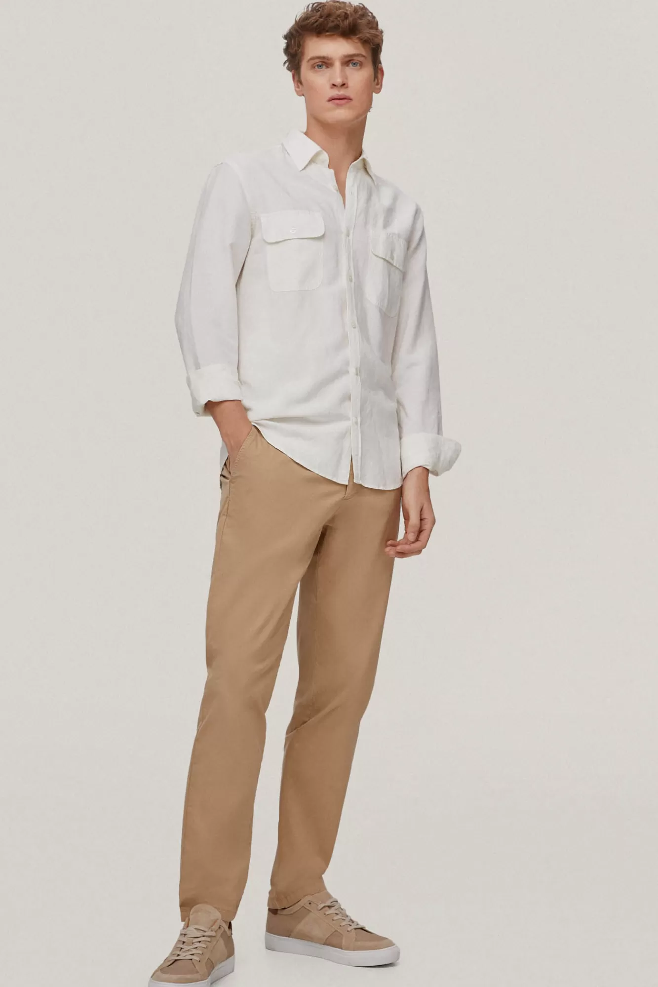 Best Pedro del Hierro Pantalon Chino Premium Flex Ligero Slim Beige