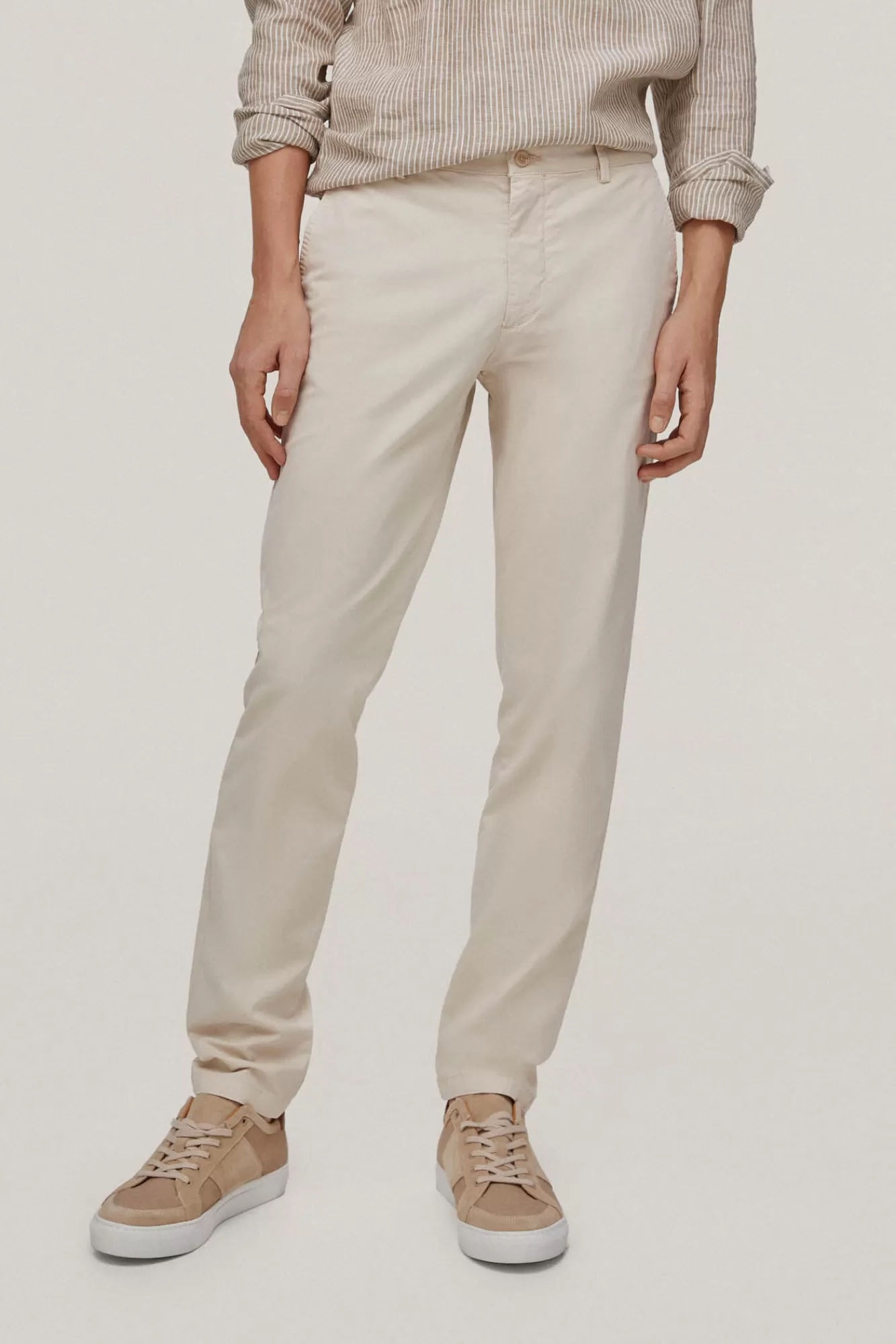 Store Pedro del Hierro Pantalon Chino Premium Flex Ligero Slim Beige