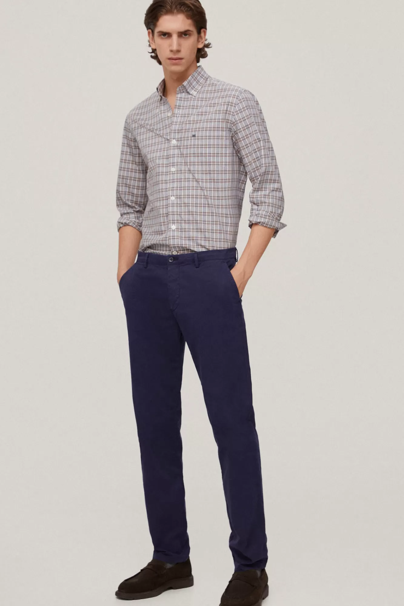 Store Pedro del Hierro Pantalon Chino Premium Flex Regular Fit Blue