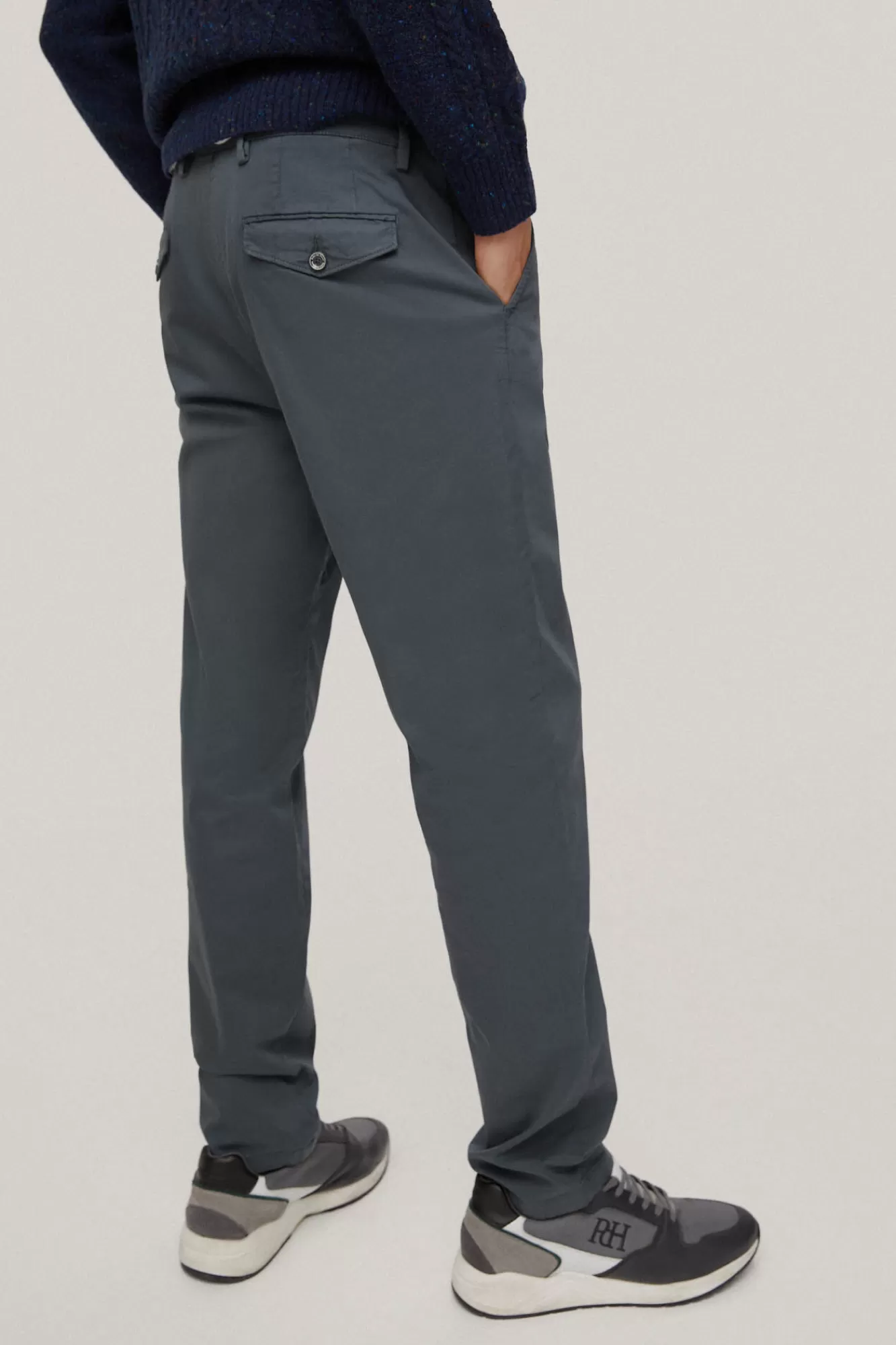 Best Pedro del Hierro Pantalon Chino Premium Flex Regular Fit Grey