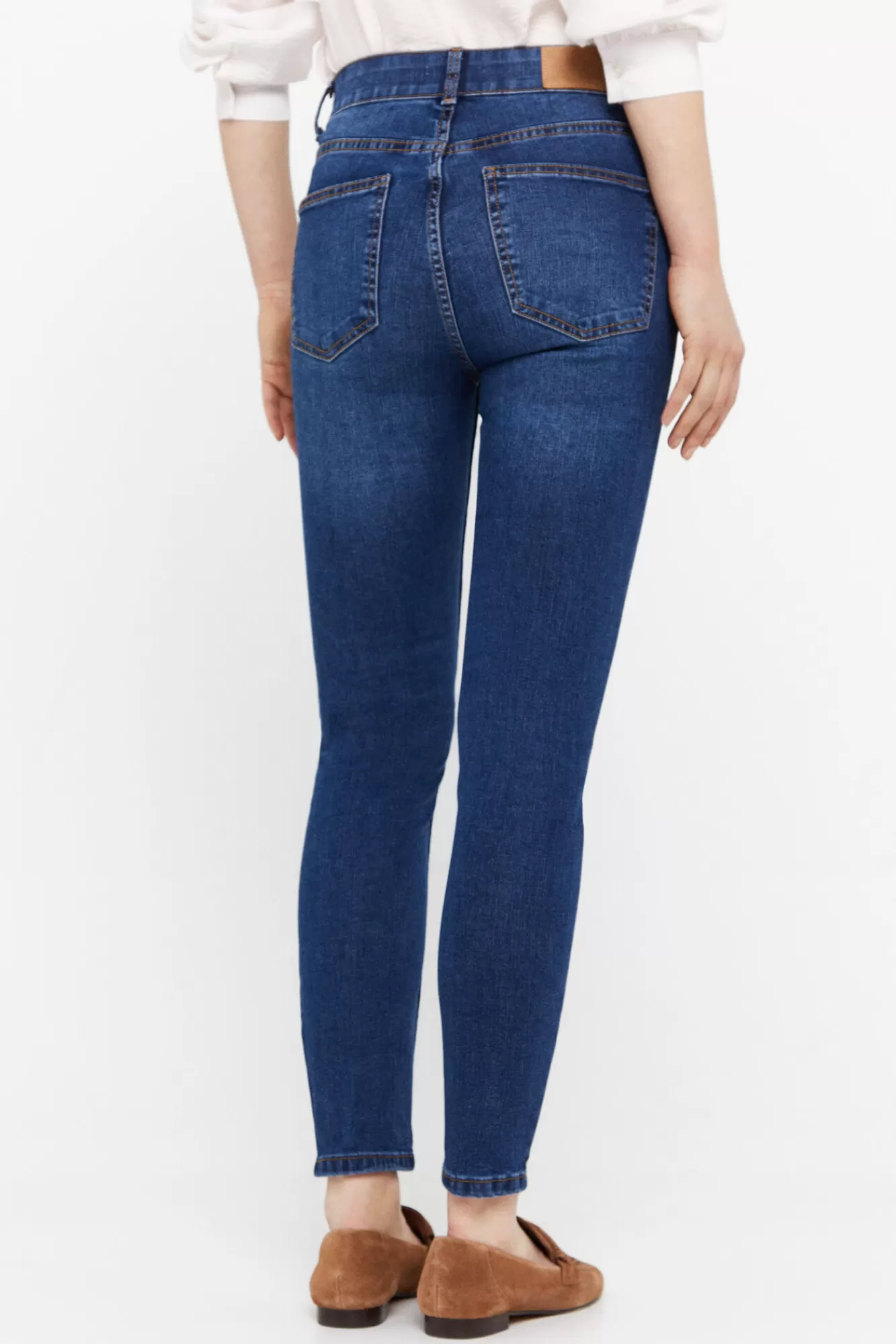 Shop Cortefiel Perfect Waist Jeans Blue