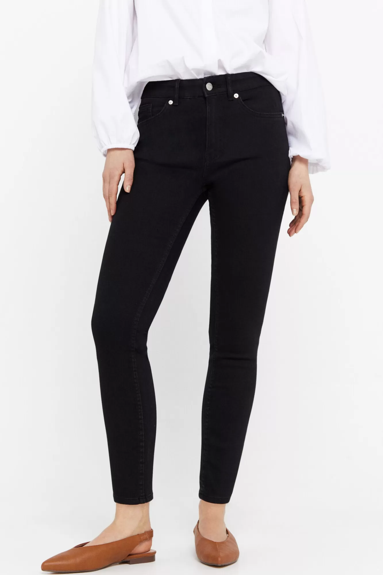 Flash Sale Cortefiel Perfect Waist Jeans Black