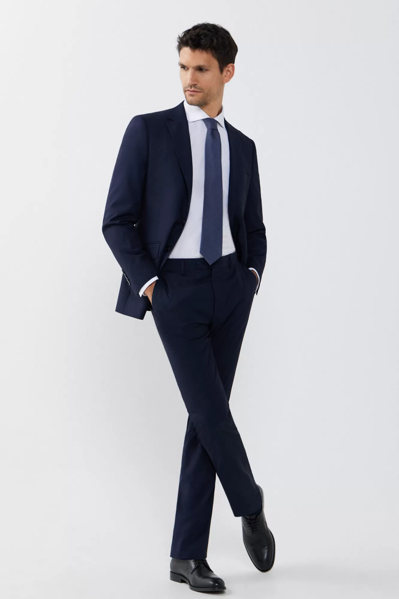 Outlet Cortefiel Plain Coolmax® Trousers Navy