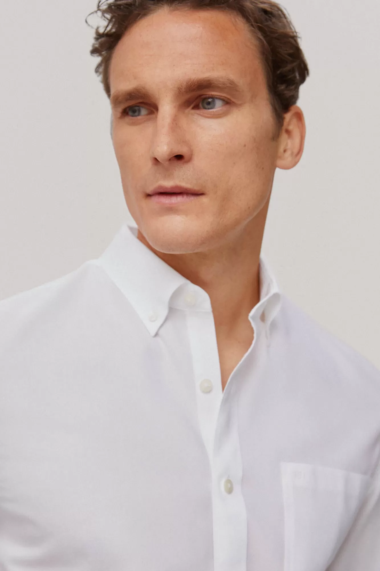 Discount Pedro del Hierro Plain Non-Iron + Stain-Resistant Shirt White