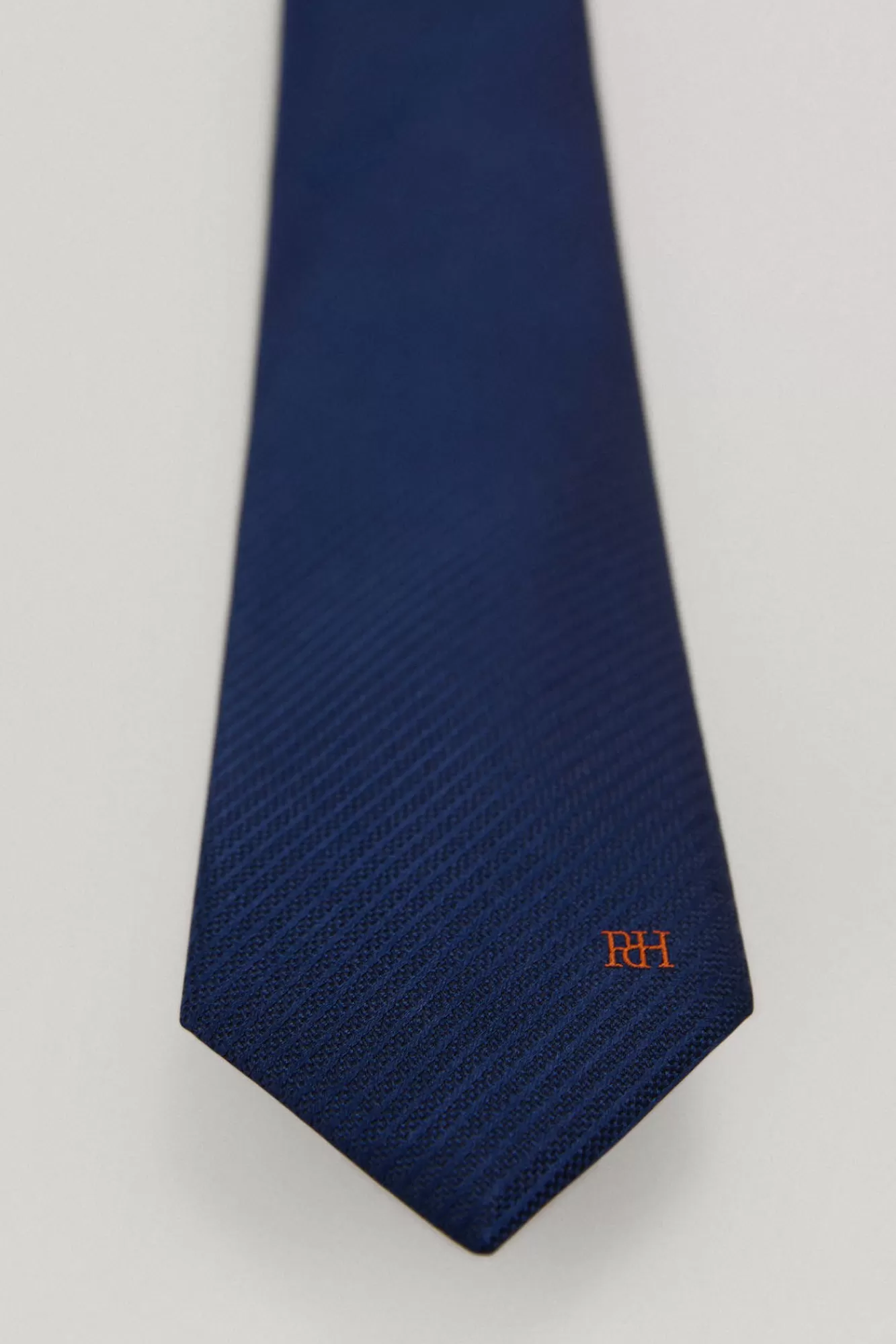 Discount Pedro del Hierro Plain Silk Tie Blue