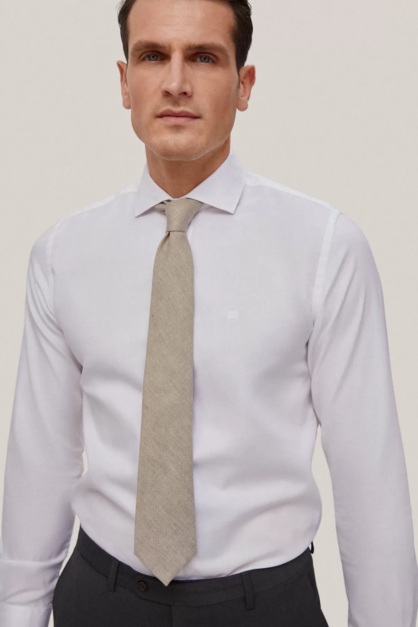 Hot Pedro del Hierro Plain Slim Fit Easy-Iron + Odour-Resistant Shirt White