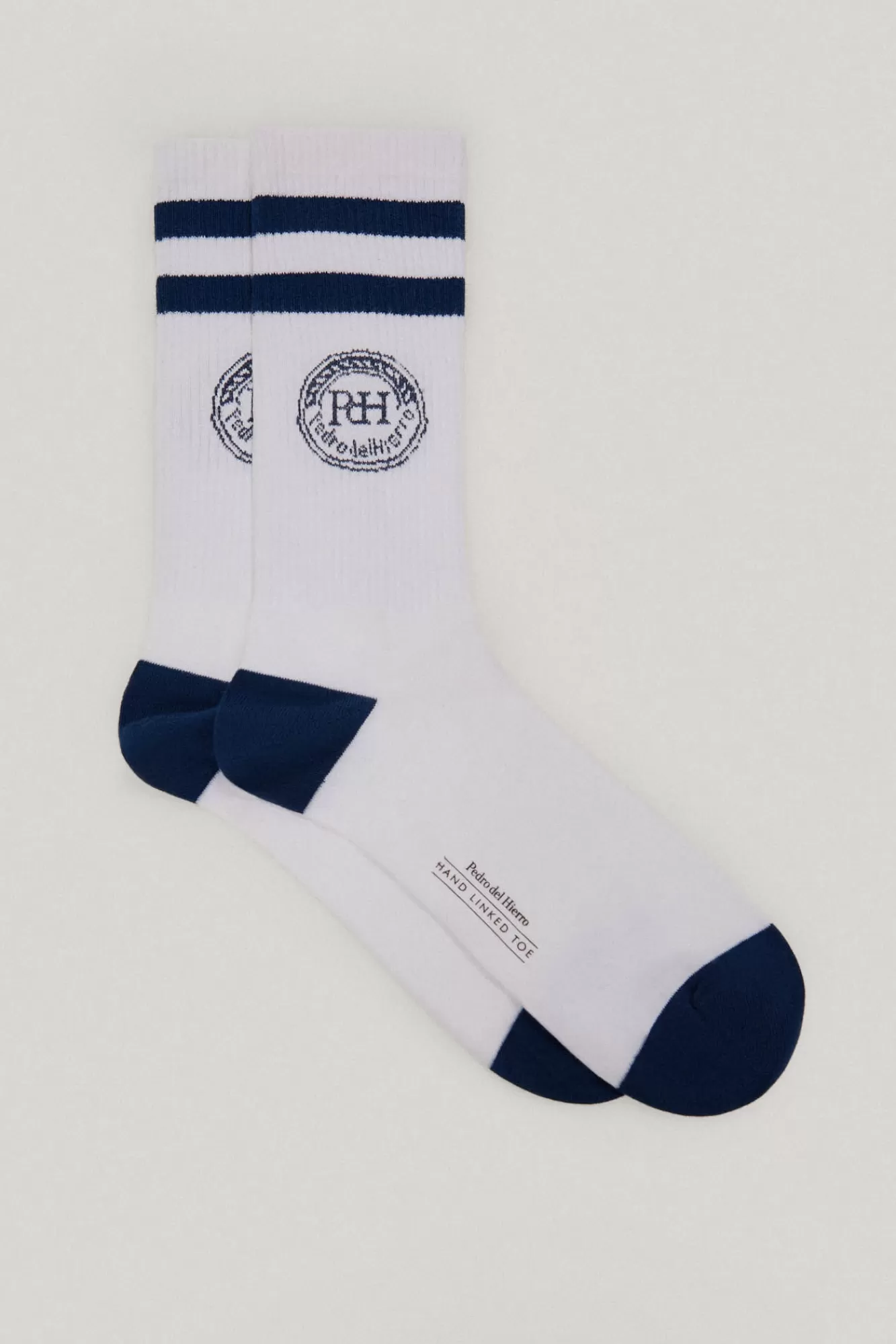 Hot Pedro del Hierro Plain Sports Socks White