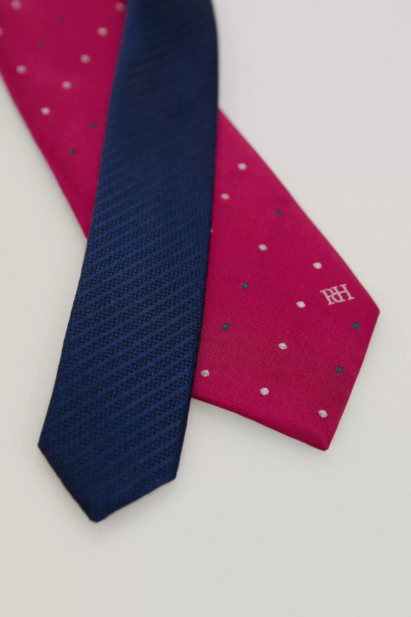 Shop Pedro del Hierro Polka-Dot Silk Tie Pink