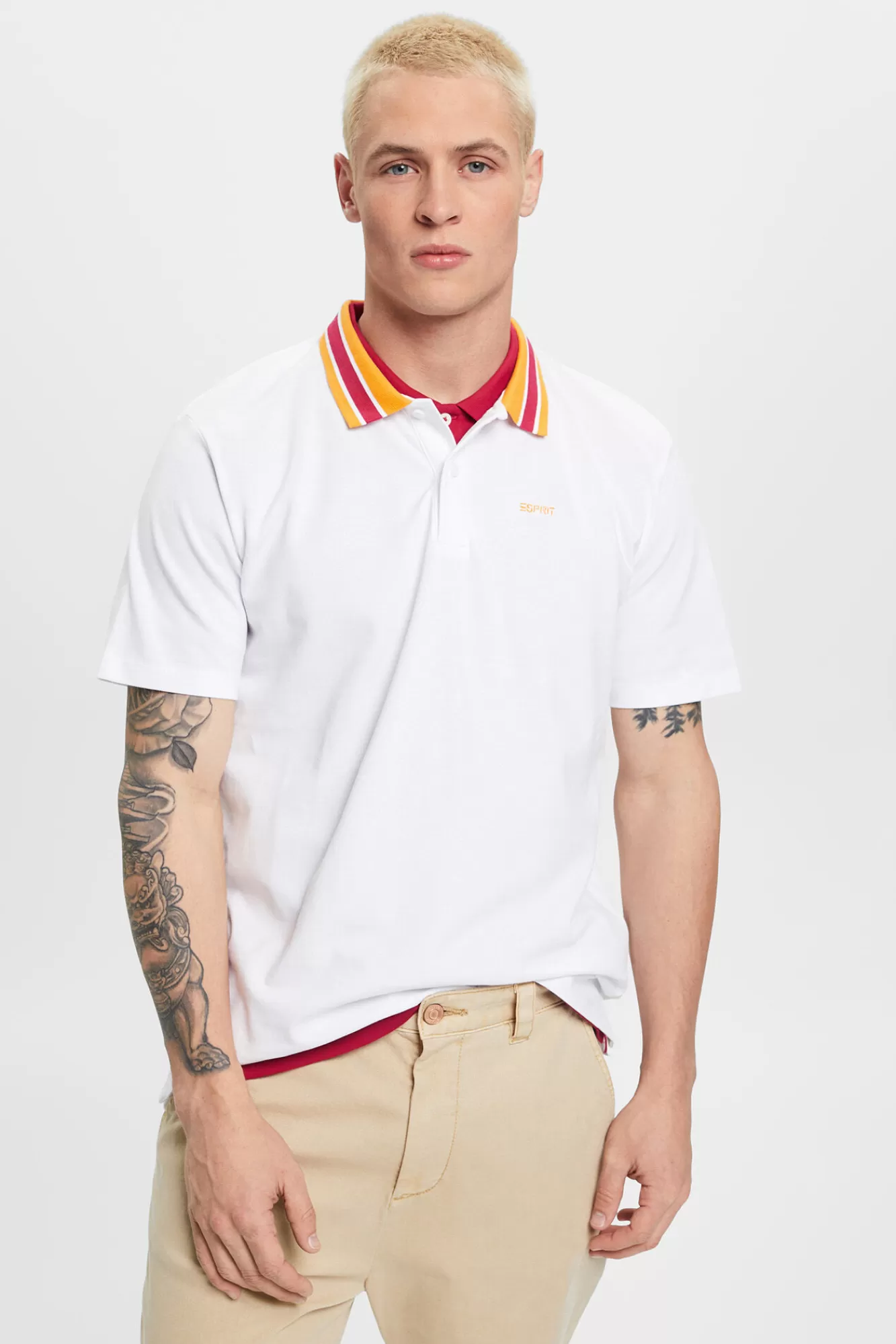 Best Sale Esprit Polo Liso Manga Corta Algodon Multicolour