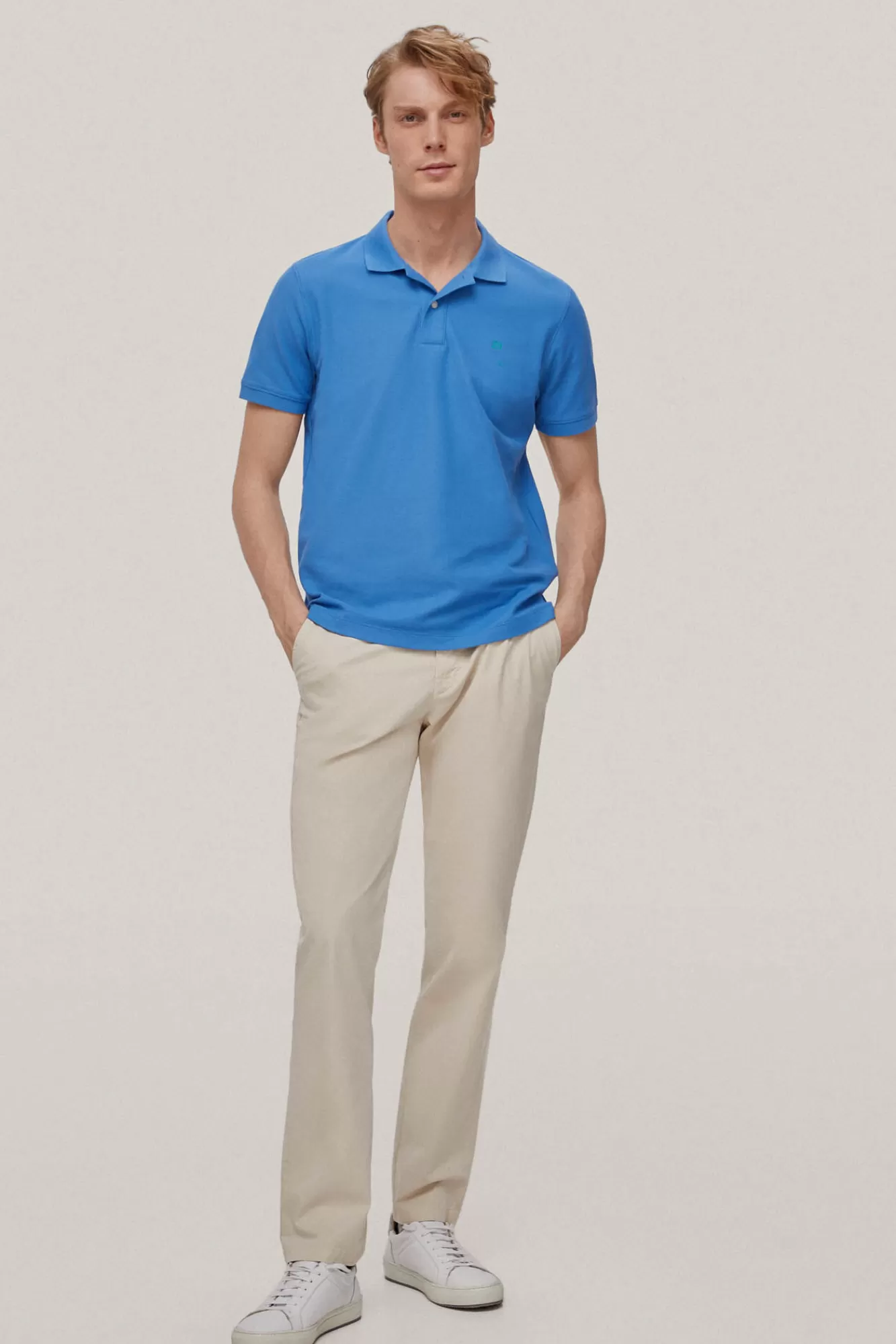 New Pedro del Hierro Polo Pique Logo Blue