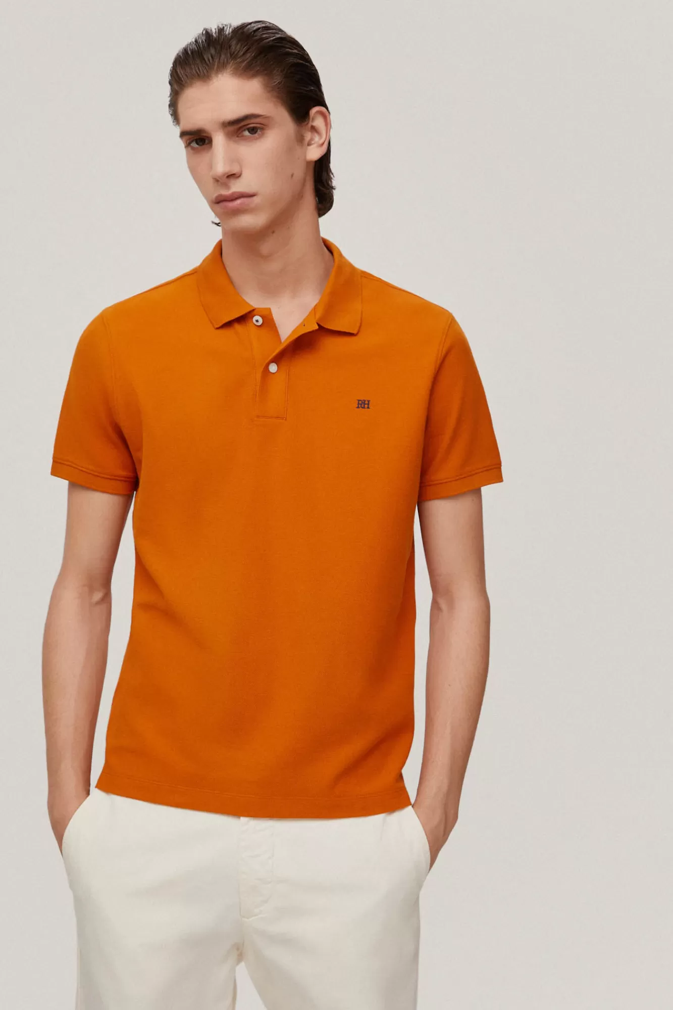 Cheap Pedro del Hierro Polo Pique Logo Orange