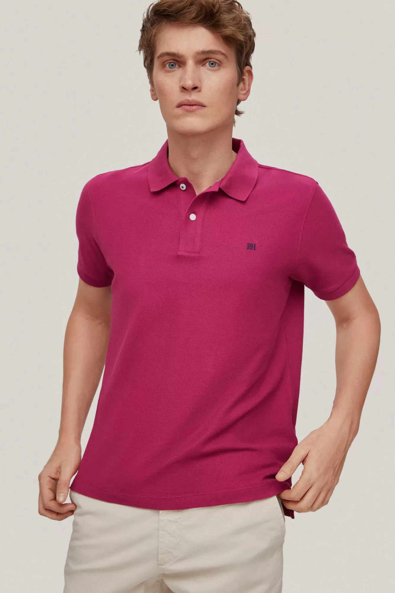 Cheap Pedro del Hierro Polo Pique Logo Blue