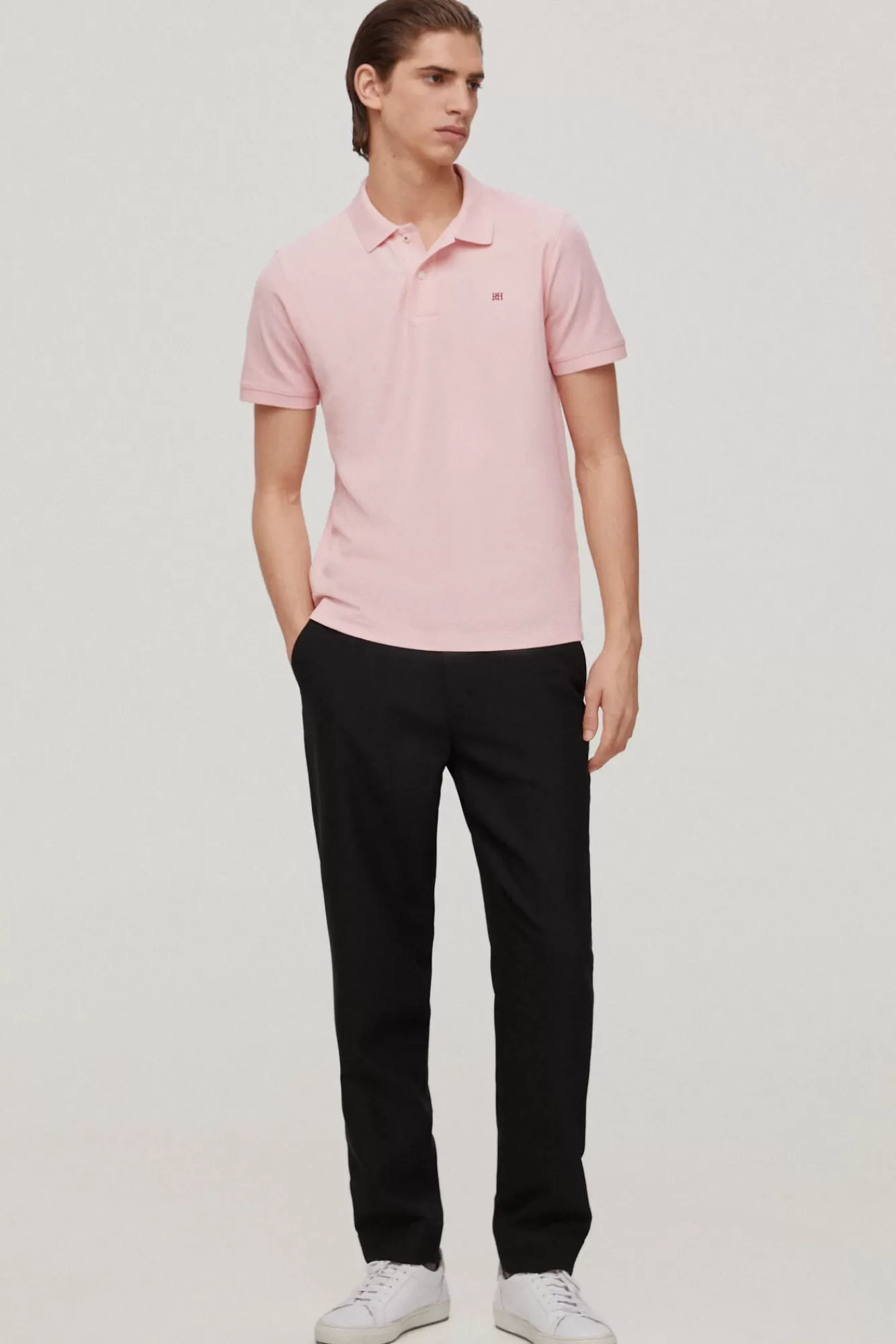 Best Sale Pedro del Hierro Polo Pique Logo Pink