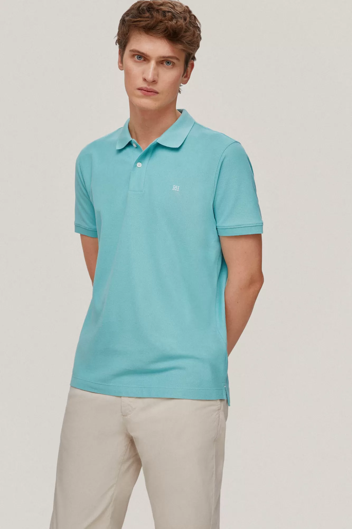 Cheap Pedro del Hierro Polo Pique Logo Blue