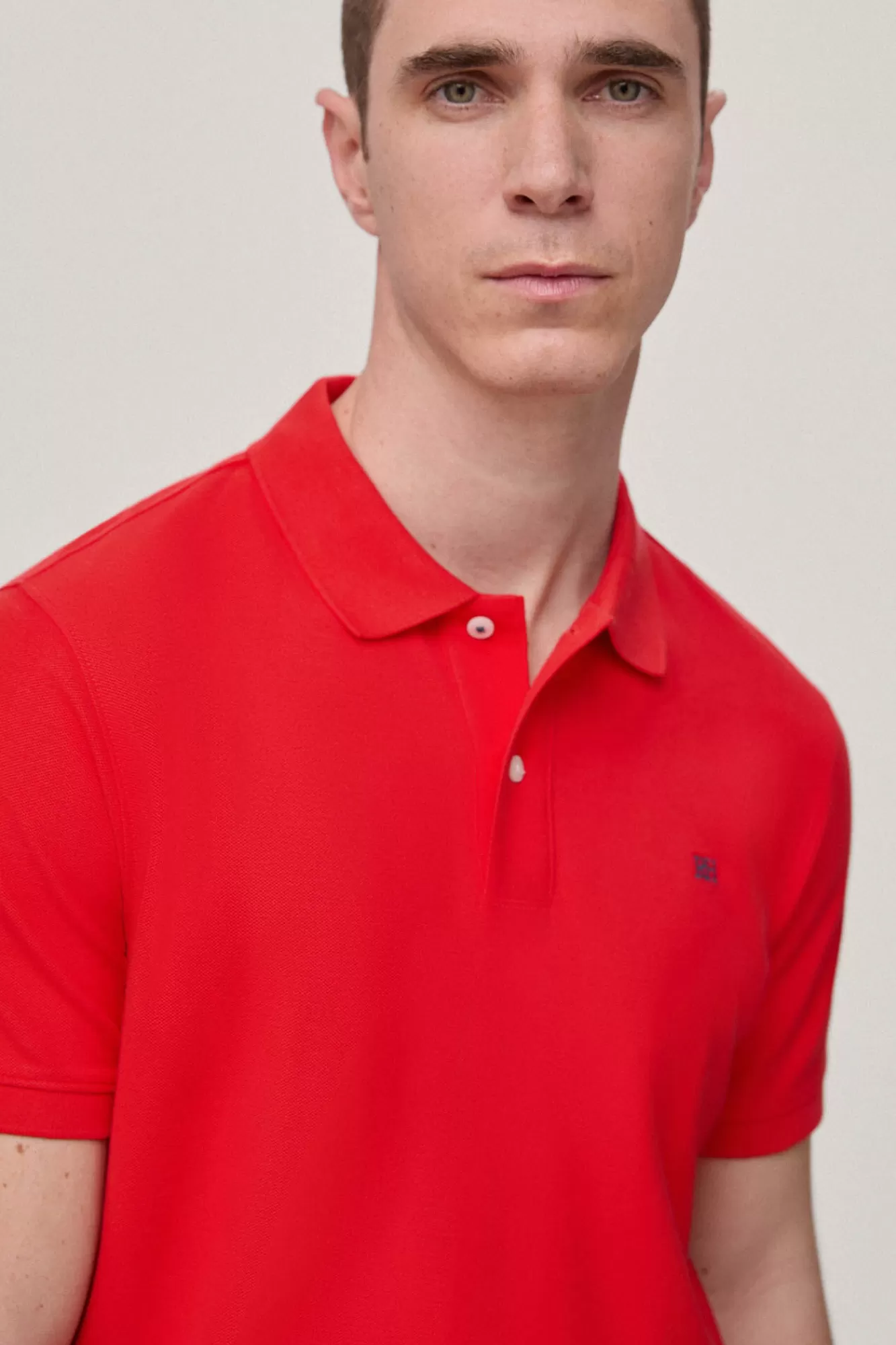 Clearance Pedro del Hierro Polo Pique Logo Orange