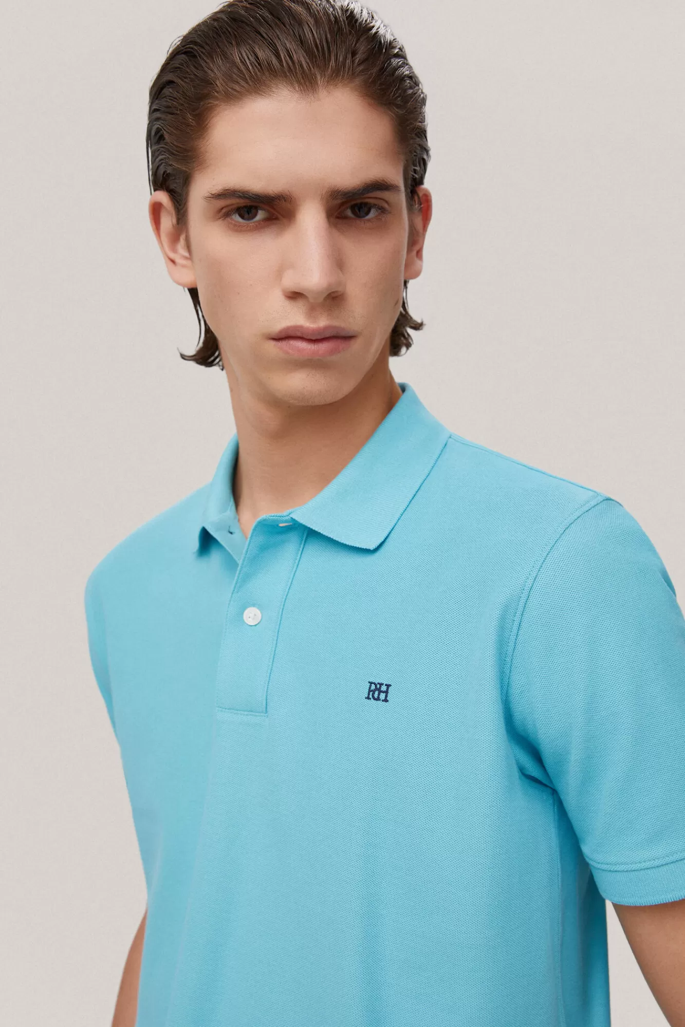 Sale Pedro del Hierro Polo Pique Logo Blue