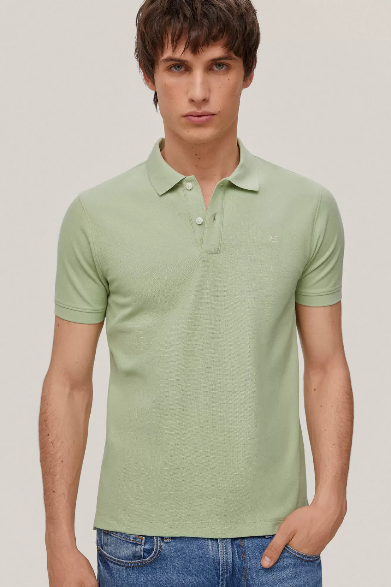 Store Pedro del Hierro Polo Slim Fit Anti-Odor Green