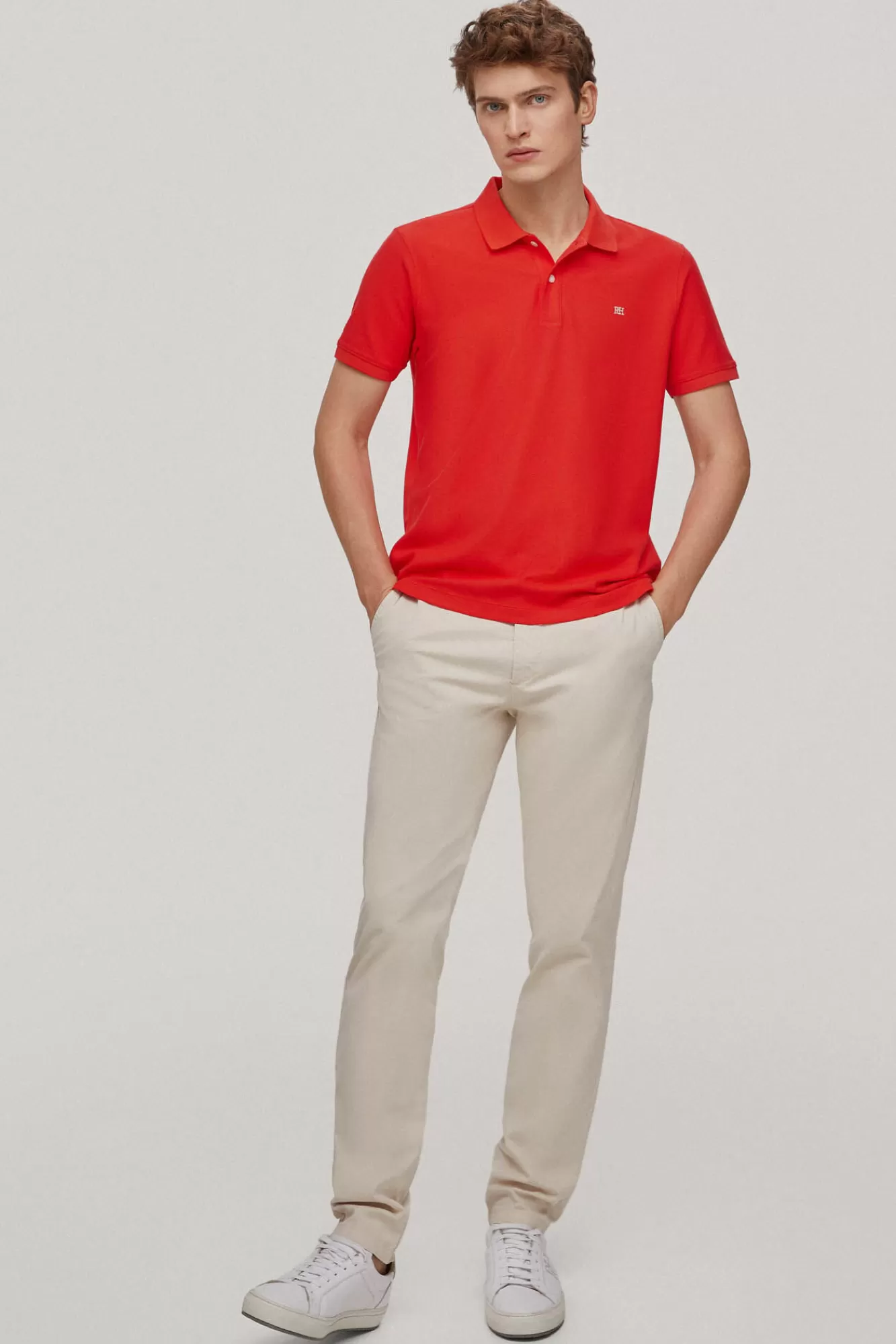 Store Pedro del Hierro Polo Slim Fit Anti-Odor Orange