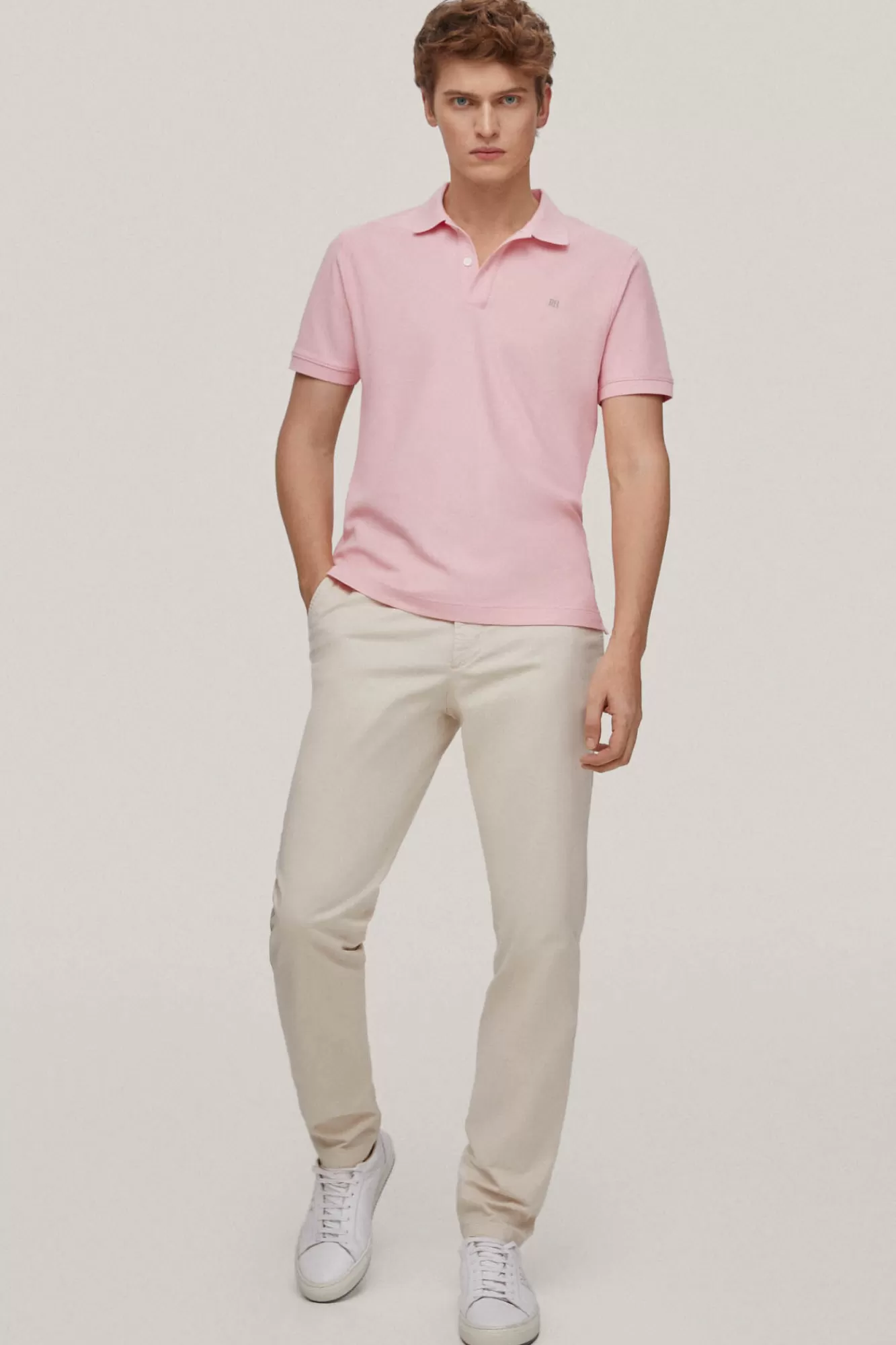 New Pedro del Hierro Polo Slim Fit Anti-Odor Pink