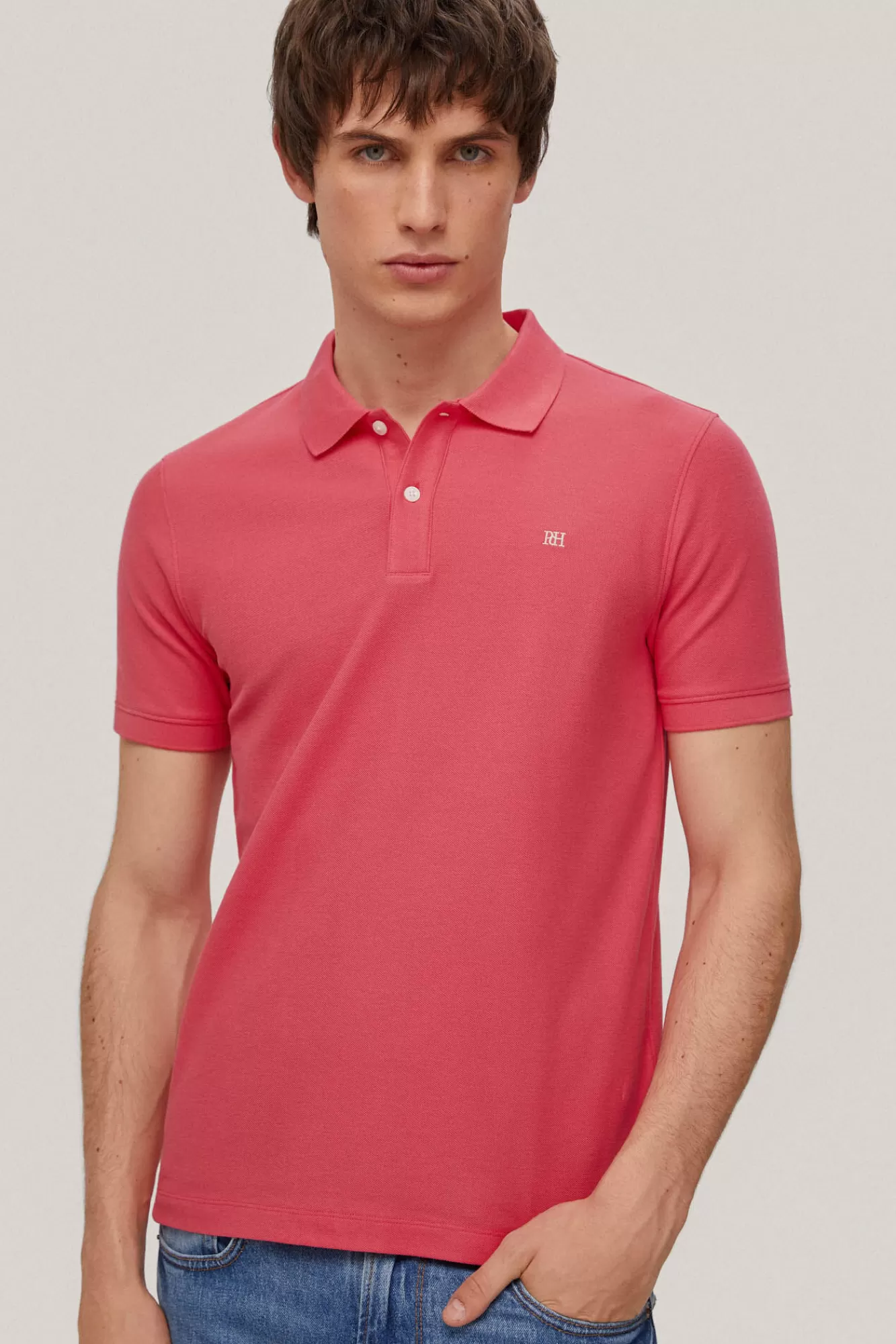 Online Pedro del Hierro Polo Slim Fit Anti-Odor Coral