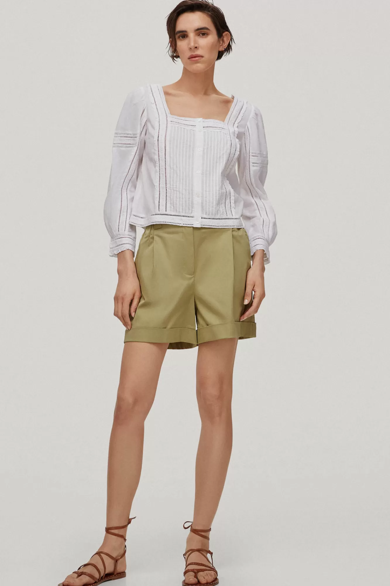 Online Pedro del Hierro Poplin Bermuda Shorts Green