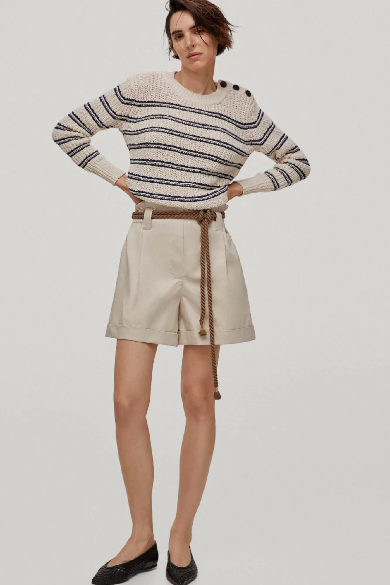 Store Pedro del Hierro Poplin Bermuda Shorts Brown