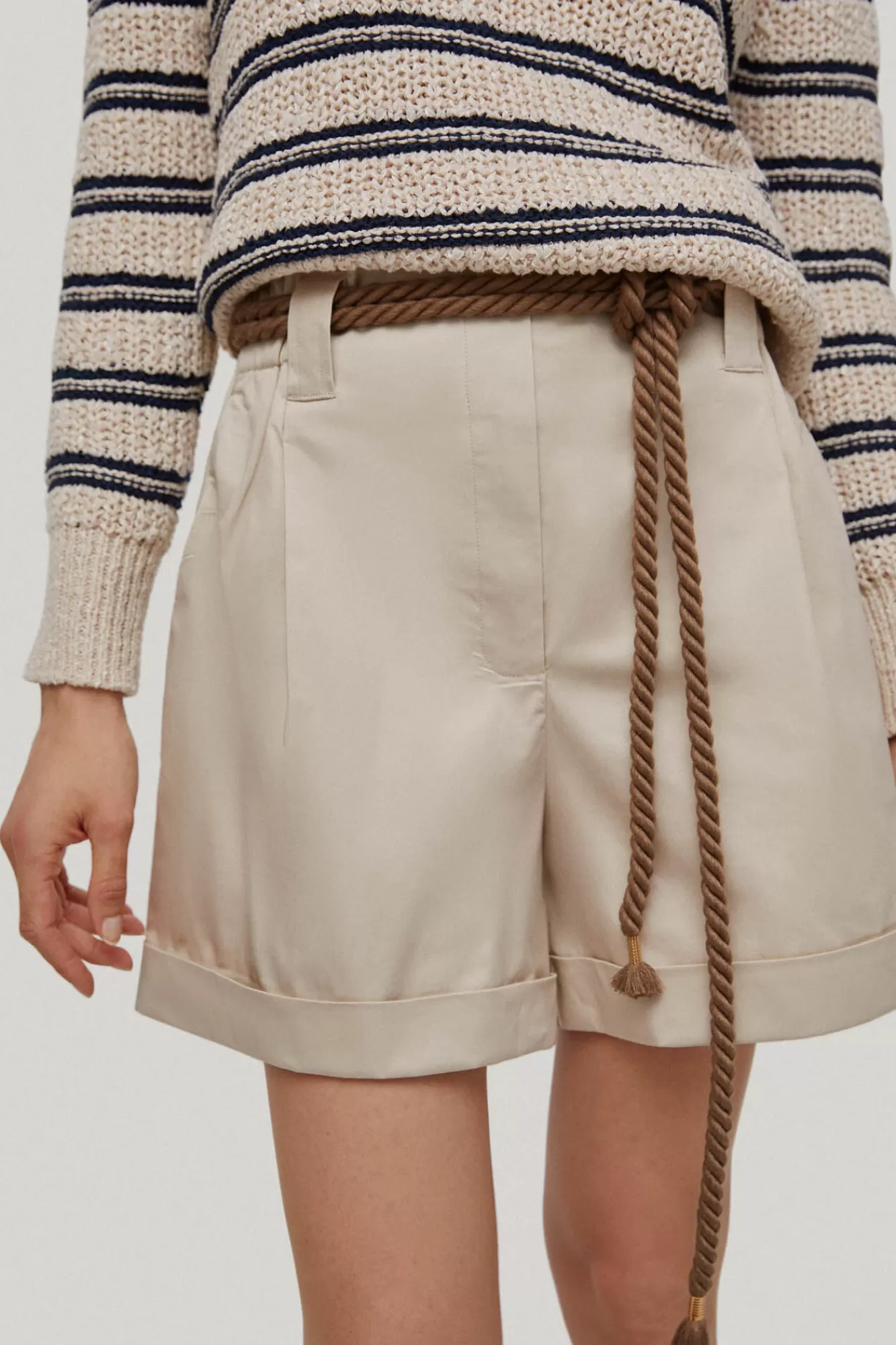 Store Pedro del Hierro Poplin Bermuda Shorts Brown