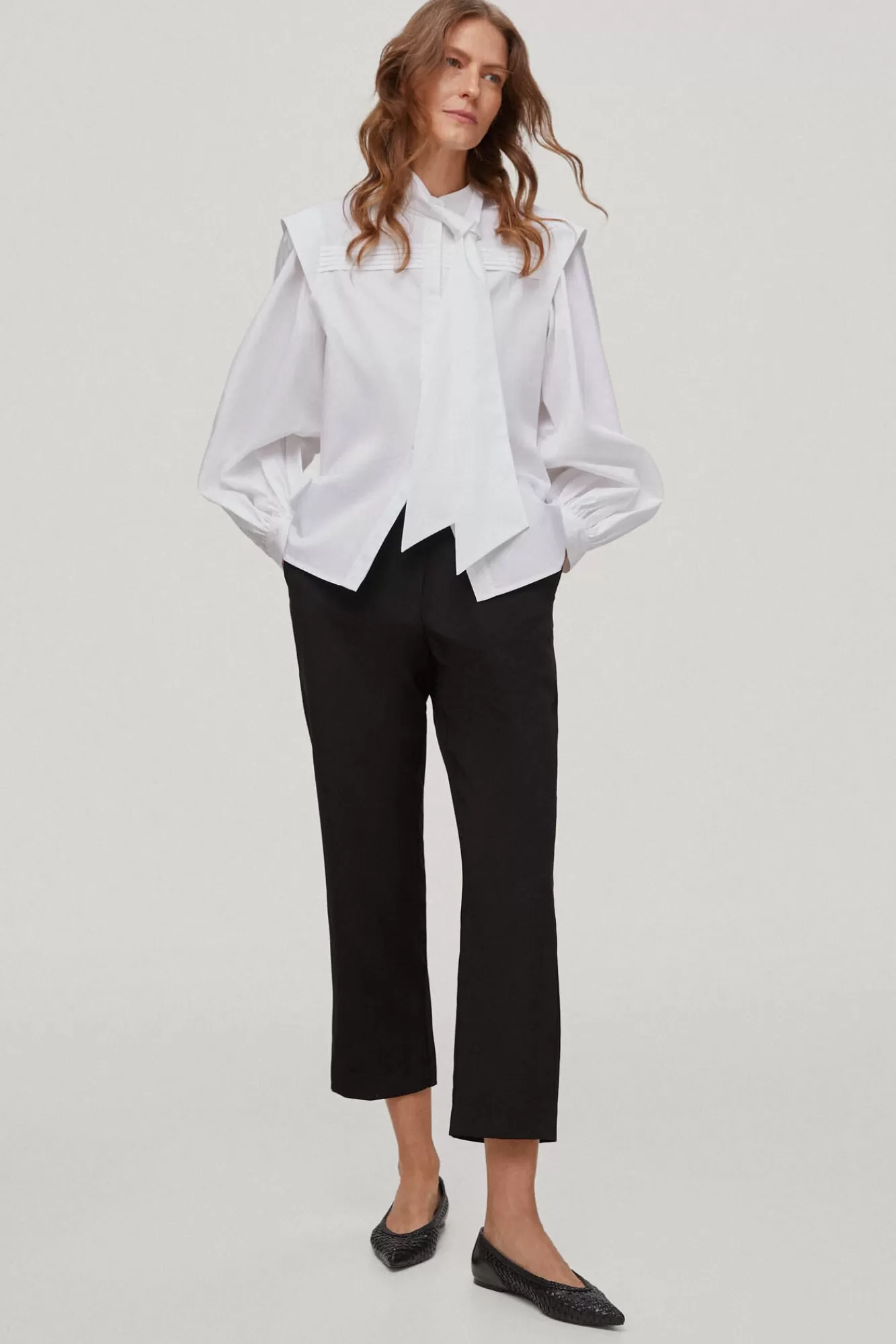 Online Pedro del Hierro Poplin Tie Blouse White