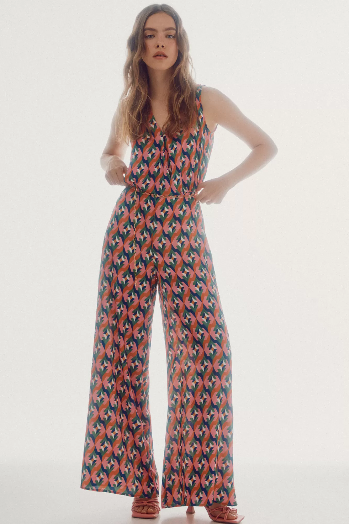 Outlet Slowlove Printed Jumpsuit Multicolour