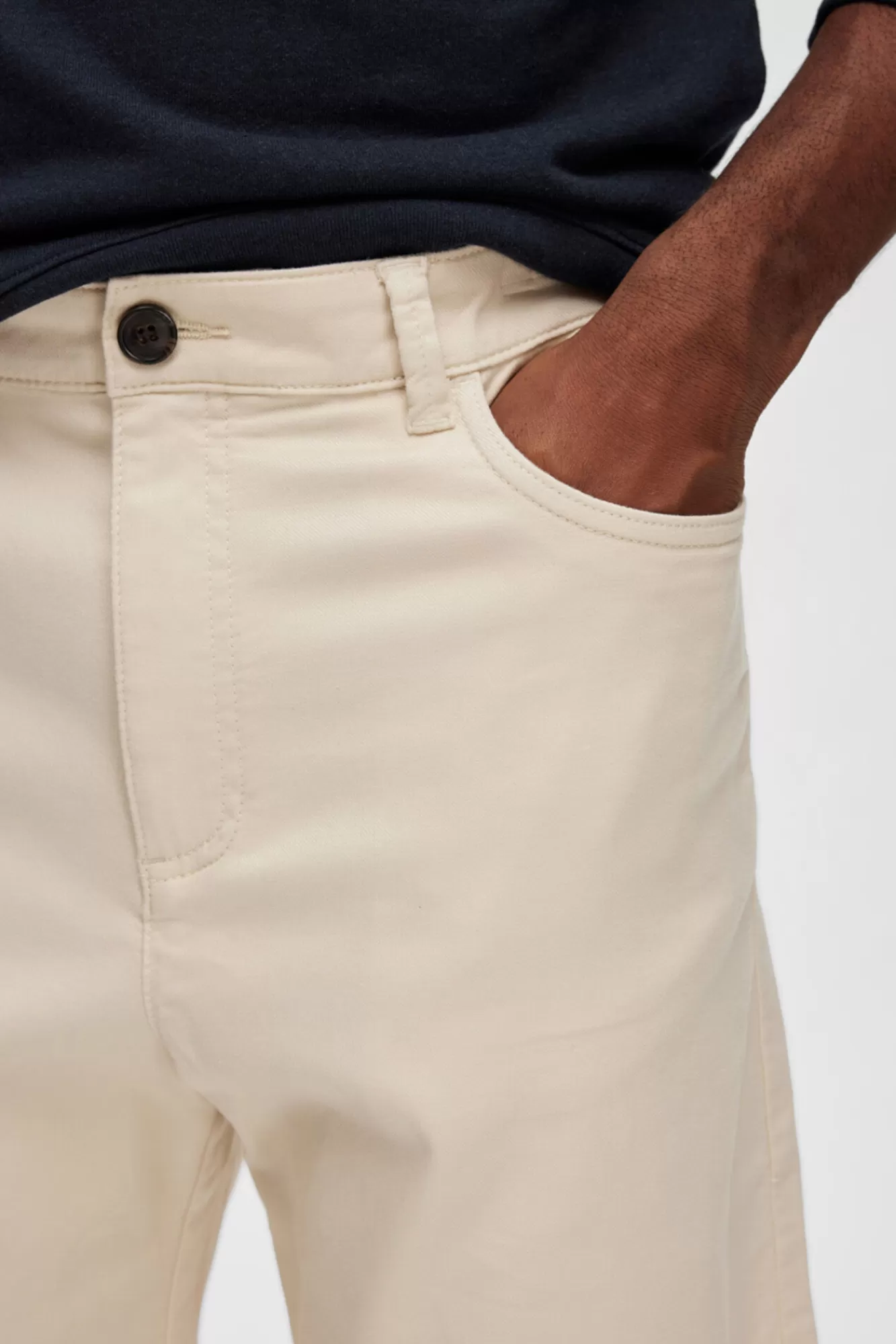 Clearance Selected Recycled Cotton Chino Shorts. Grey