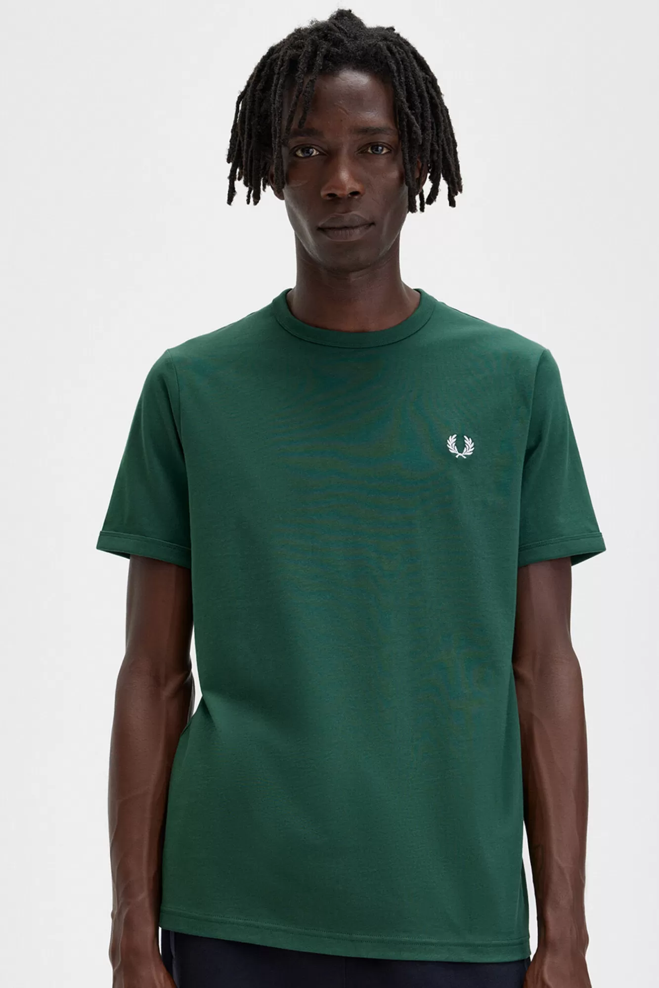 Sale Fred Perry Ringer T-Shirt Green