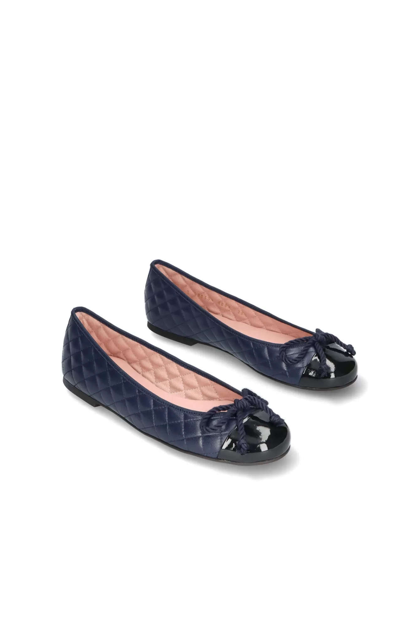 Cheap Pretty Ballerinas Rosario Ballerina In Quilted Nappa Navy