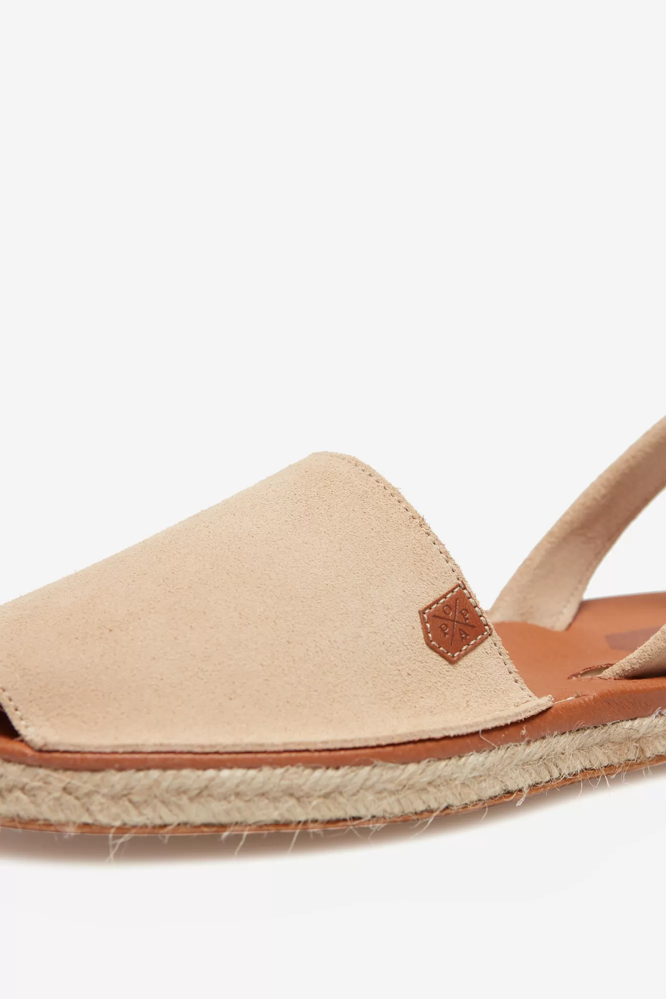 Best Sale Popa Sand Vila Split Leather Sandals Nude