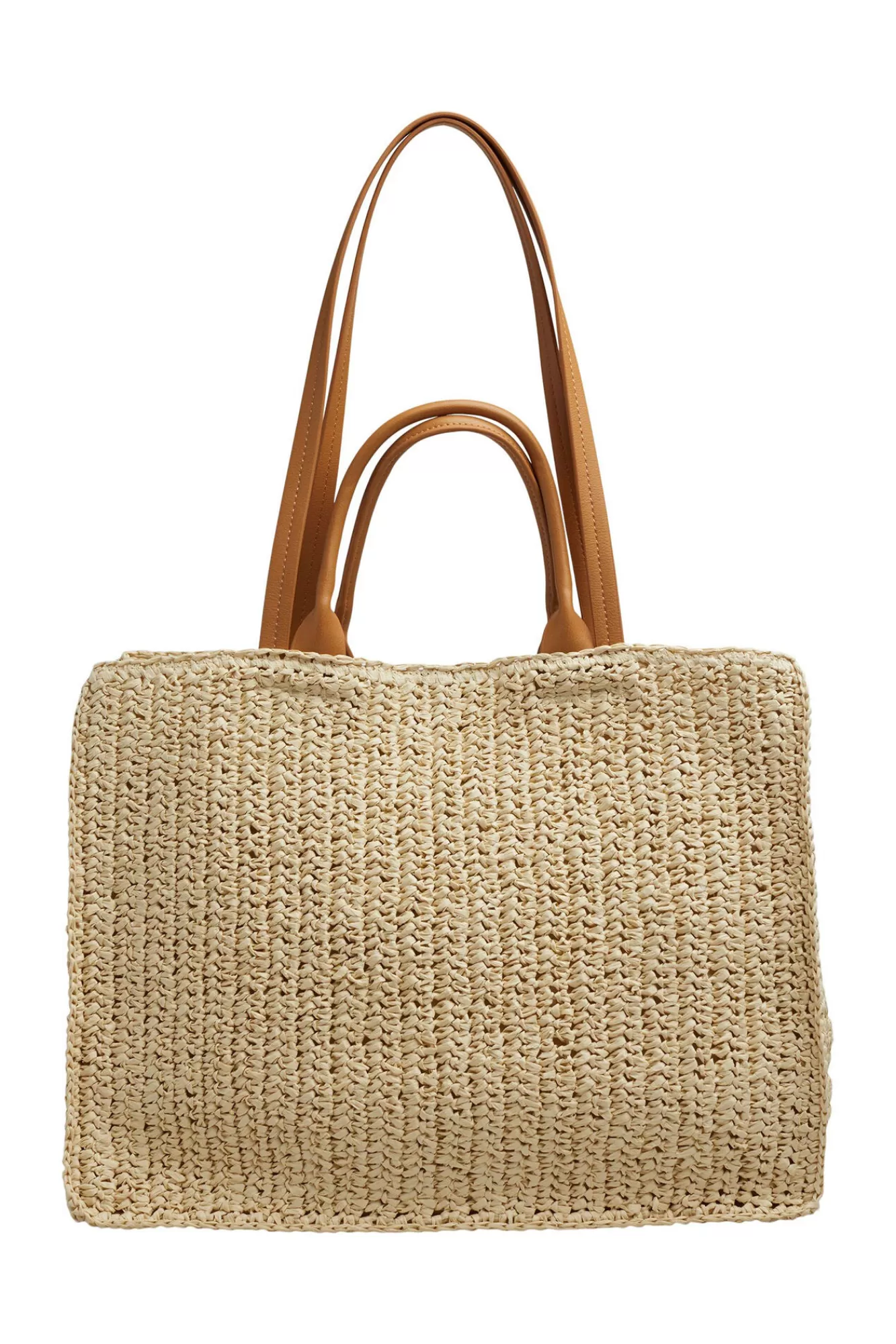 New Esprit Single-Colour Paper Tote Bag Beige