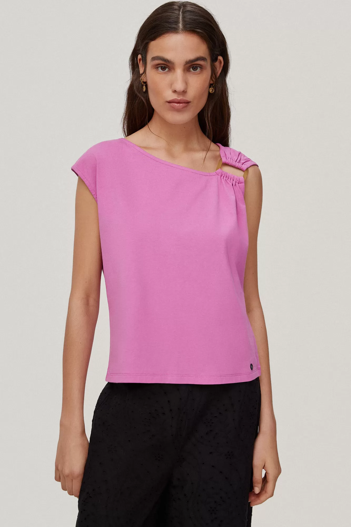 Fashion Pedro del Hierro Sleeveless T-Shirt Pink