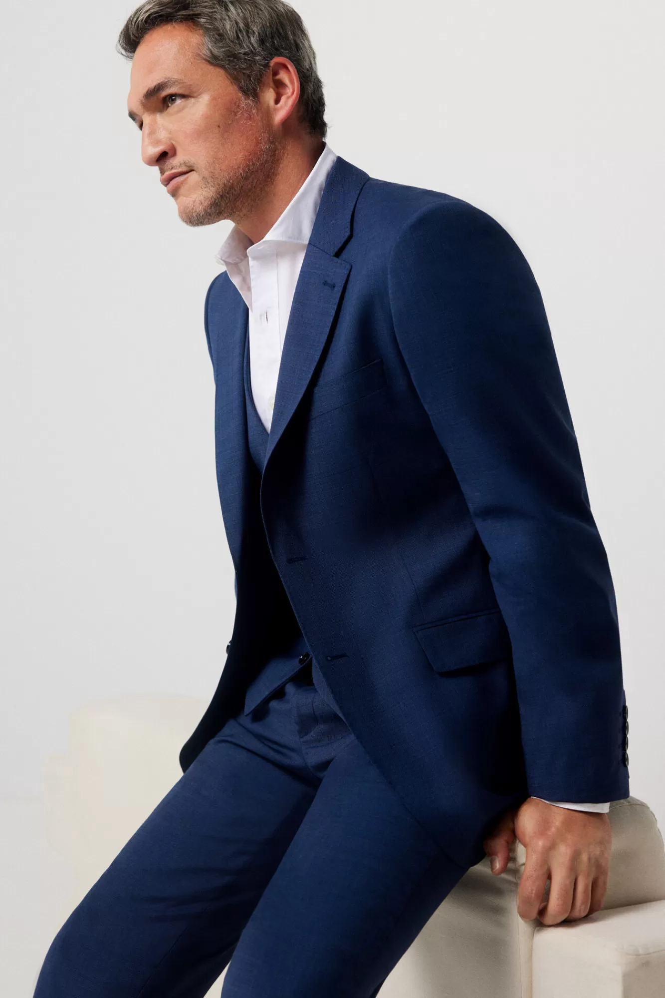 Outlet Cortefiel Slim Fit Blazer Blue