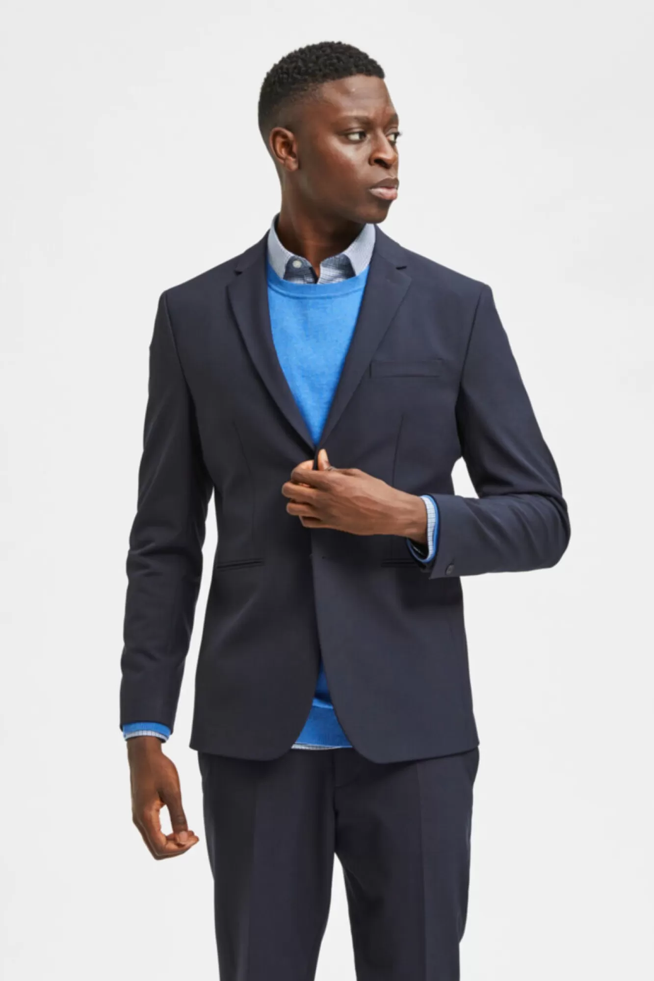 Clearance Selected Slim Fit Blazer Blue