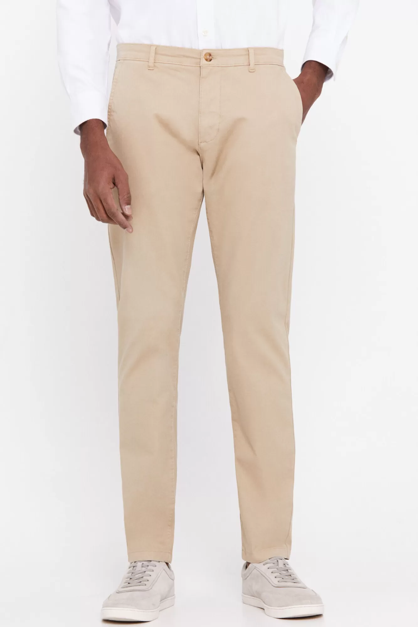 Best Sale Cortefiel Slim Fit Chinos Beige