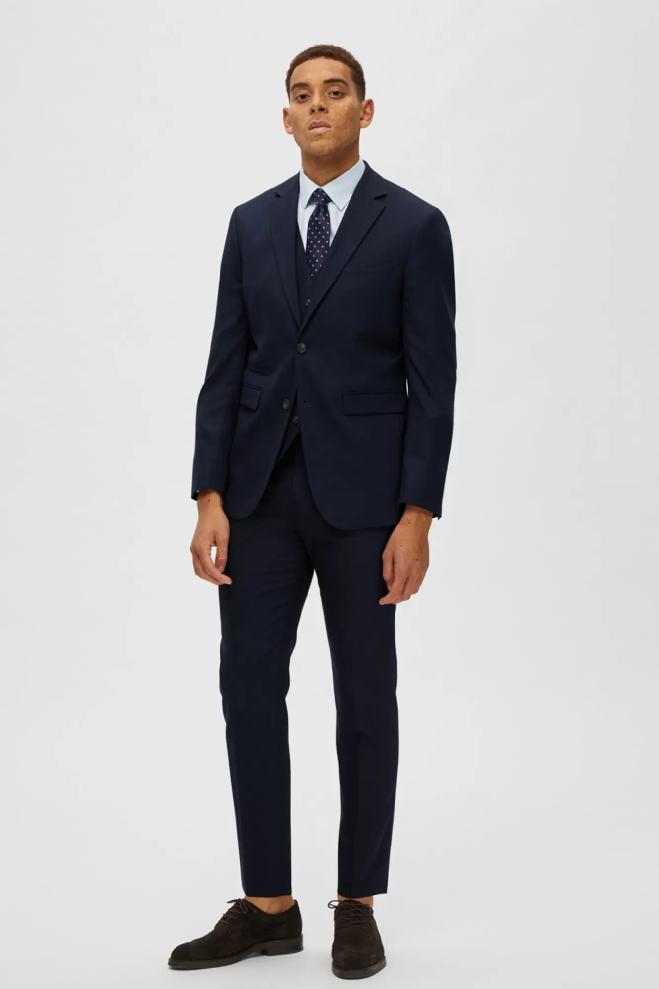 Sale Selected Slim Fit Men's Two Piece Suit Navy