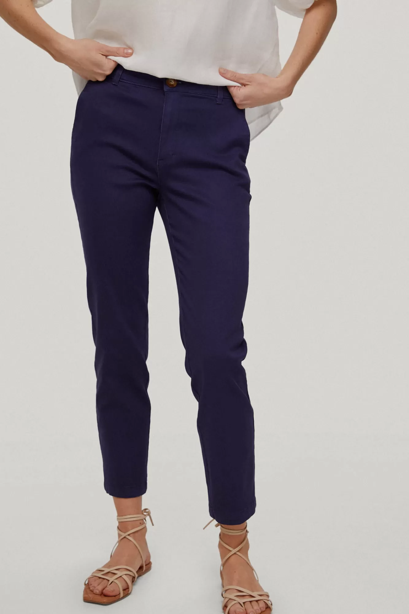 New Pedro del Hierro Slim Fit Trousers Blue